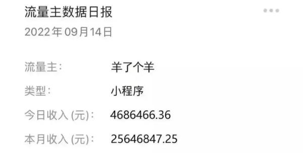 网传《羊了个羊》的广告收益